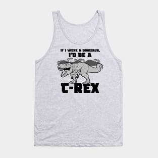 Funny T-Rex Dinosaur Tyrannosaurus Rex Funny Prehistoric Slogan Meme Tank Top